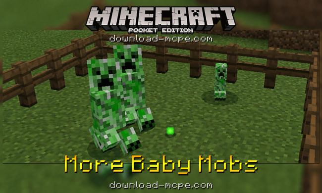 Мод More Baby Mobs 1.2.3/1.2.2/1.2.1/1.2