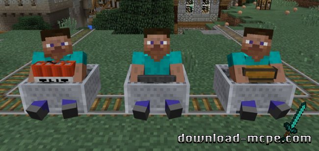 Мод More Rideable Minecarts 1.0/0.17.0