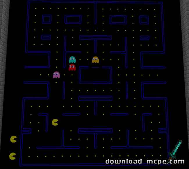 Карта Pac-Man (Аркадная игра) [Мини-игры]