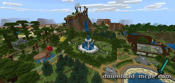 Карта Minecraft Bedrock Zoo [Творчество]