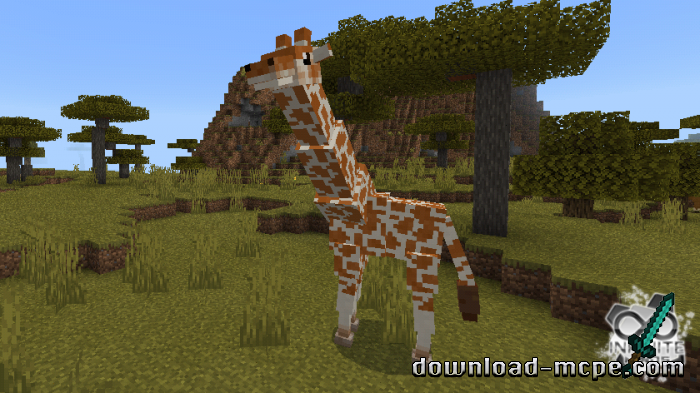 Мод Giraffes 1.11 | Моды для Майнкрафт ПЕ