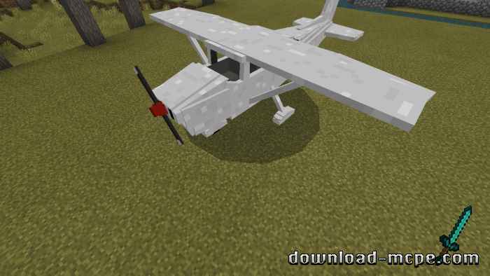 Мод SpaghettiJet’s Cessna 172 Airplane 1.14 | Моды для Майнкрафт ПЕ