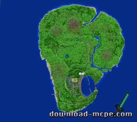 Карта Abandoned Jurassic (Выживание) | Карты для Майнкрафт ПЕ