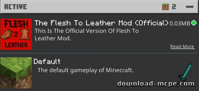 Мод Flesh To Leather 1.17 | Моды для Майнкрафт ПЕ