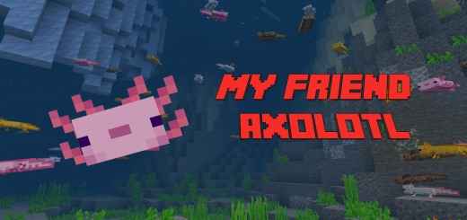 Мод My Friend The Axolotl (V1.0) 1.16+
