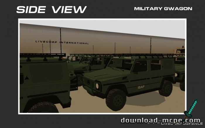 Мод Military G Wagon 1.18 | Моды для Майнкрафт ПЕ
