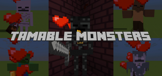 Мод Tamable Monsters 1.19