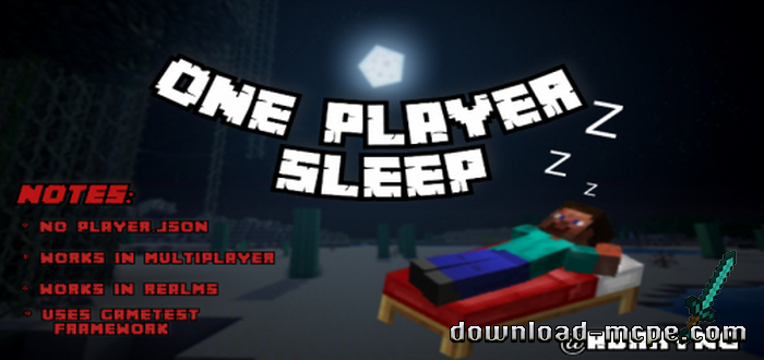 Мод One Player Sleep Script 1.19