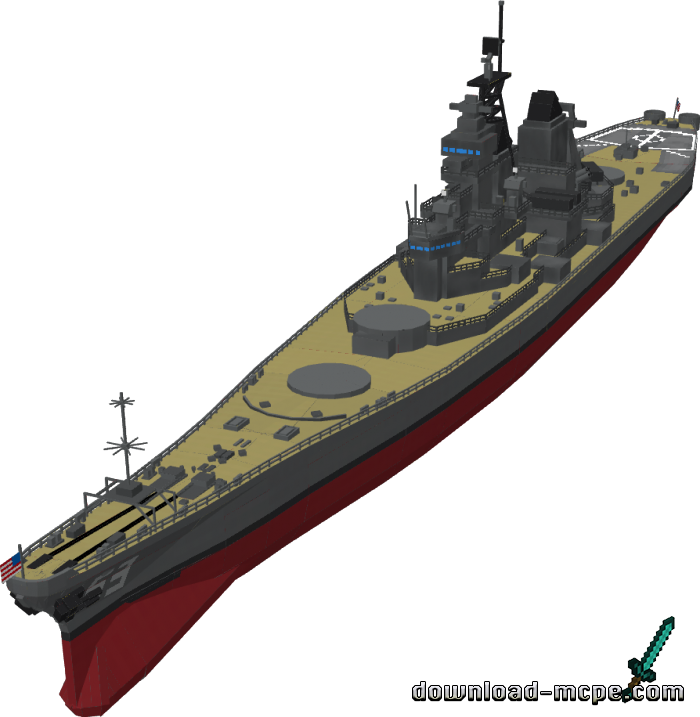 Мод USS Missouri 1.18.30 | Моды для Майнкрафт ПЕ
