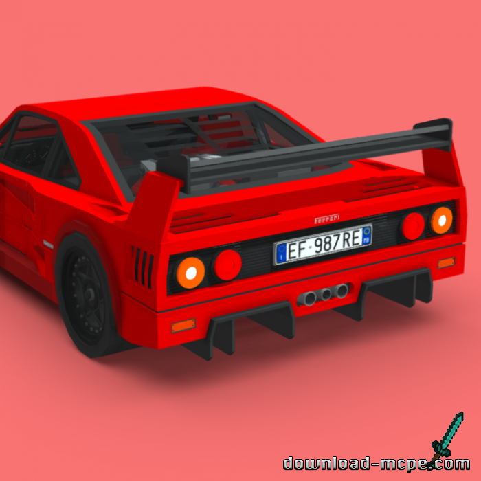 Мод '87 Ferrari F40 1.19 | Моды для Майнкрафт ПЕ