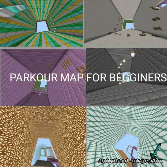 Карта Parkour For Beginners (Паркур) | Карты для Майнкрафт ПЕ