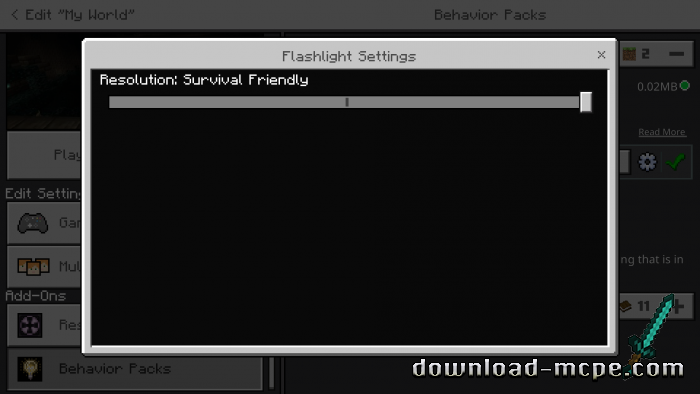 Мод Flashlight v1.0.3 1.18.30+ | Моды для Майнкрафт ПЕ