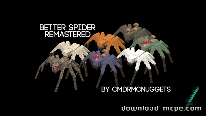 Текстуры Better Spider Remastered [16х16] 1.20.10+