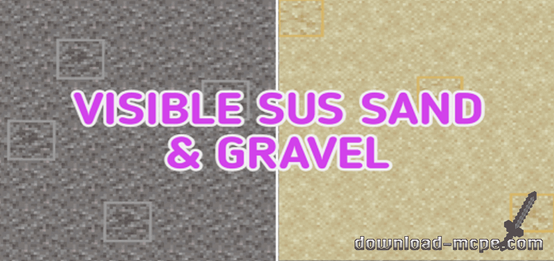 Текстуры Visible Sus Sand And Gravel [16х16] 1.21